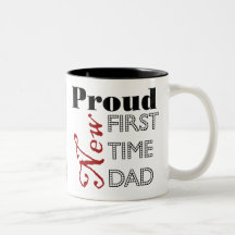 Nouvelle tasse fière de photo de papa de première 