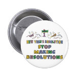 Nouvelles années de résolution pin's avec agrafe