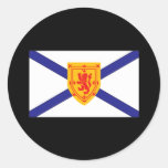 NOVA SCOTIA FLAG ROUND STICKERS