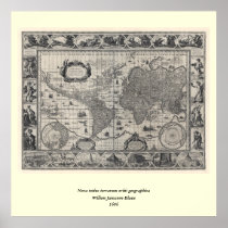 Nova totius terrarum, 1606 Antique World Map