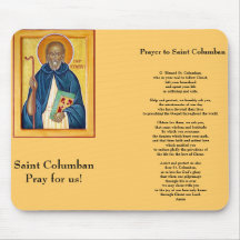 November  25 Saint Columban Mouse Pad