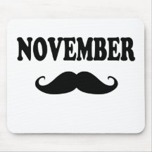 November Moustache!!! Mousepads