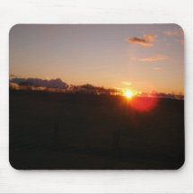 November sunset mouse pad