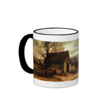 November Twilight  (1912) Barn and Fields Bookmark Mugs
