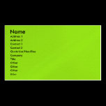 NOVINO Artist Created Acrylic Green Shade One business cards