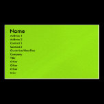 NOVINO Artist Created Acrylic Shade5 green business cards