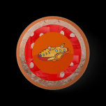 NOVINO Jewels in Red Fabric Patchwork buttons