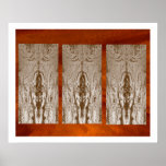 NOVINO Vintage Gold Foil Art  Decorations Poster