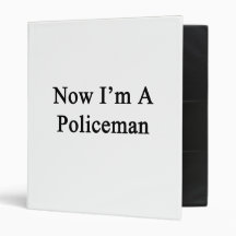 Now I'm A Policeman Vinyl Binder