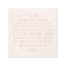 Now is right on time: Printed Canvas Canvas Print