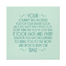 Now is right on time: Printed Canvas Stretched Can Canvas Print