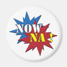 Now Na! Button Fridge Magnets