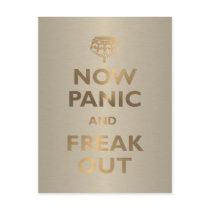 Now Panic And Freak Out Postcards