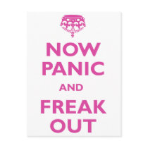 Now Panic And Freak Out Post Card