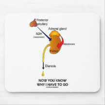 Now You Know Why I Have To Go (Diuresis) Mousepads