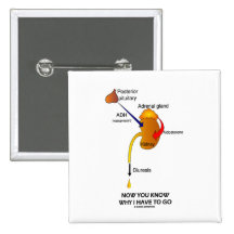 Now You Know Why I Have To Go (Diuresis) Pins