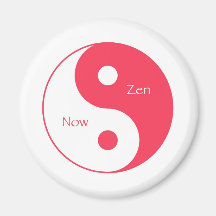 Now & Zen Magenta Refrigerator Magnet