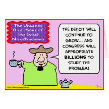 nowstradamus congress billions deficit card