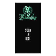 NOXIOUS TEDDY - Absinthe The Green Fairy Customized Photo Card