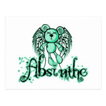 NOXIOUS TEDDY - Absinthe The Green Fairy Post Cards