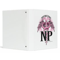 NP PINK Caduceus 3 Ring Binders