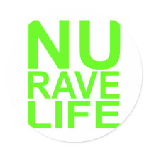 NU rave life Save the Rave girls bright green rave