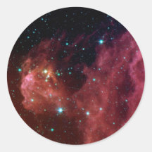 nuage rouge de ciel de la poussière sig07-006 autocollant