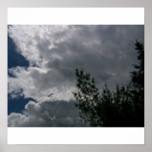 Nuages dans nouveau Hampsire Posters