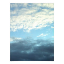Nuages de contraste impressions photo