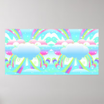 nuages et ciel II d'arc-en-ciel Affiches