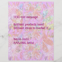 Nuance rose de lumière de bouquet - customisez ou  prospectus avec motif