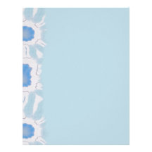 Nuances de rétro motif abstrait floral bleu en-tête de lettre