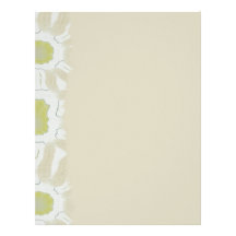 Nuances de rétro motif floral vert Chartreuse Modèle D'en-tête De Lettre