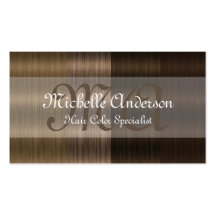 Nuances des cartes de visite de salon des cheveux  modèles de cartes de visite