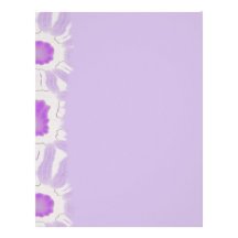 Nuances du rétro motif abstrait floral violet en-tête de lettre