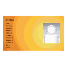 Nuances oranges de cercle - affaires carte de visite