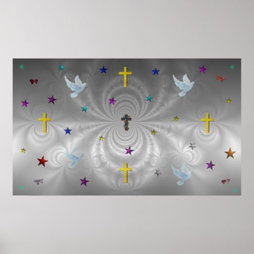 Nuances subtiles de Jésus Poster