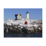 Nubble Lighthouse in Winter Post Cards