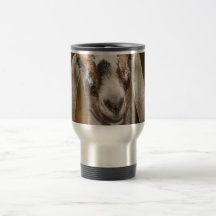 Nubian Dairy Goat Doe White Stripe Caprine Coffee Mugs
