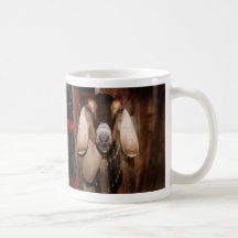 Nubian doe head on getting out of gate mug