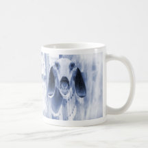 Nubian doe head on invert coffee mugs