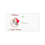 Nubian Goat Christmas Gift Tag labels
