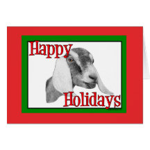 Nubian Goat Holiday Christmas Cards