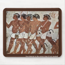 Nubian Mercenaries By Maler Der Grabkammer Des Zen Mouse Pads