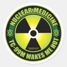 Nuc Med Tech Round Stickers