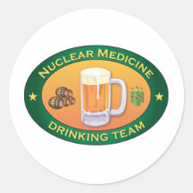 Nuclear Medicine Drinking Team Stickers