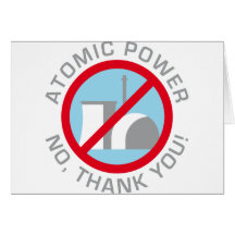 nuclear power - no thank you grußkarten
