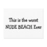 NUDE BEACH POST CARD