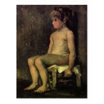 Nude Study of a Little Girl, Seated by van Gogh Post Cards