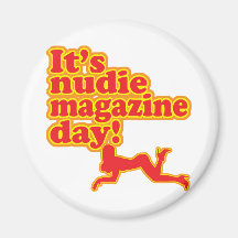 Nudie Magazine Day! Refrigerator Magnets
